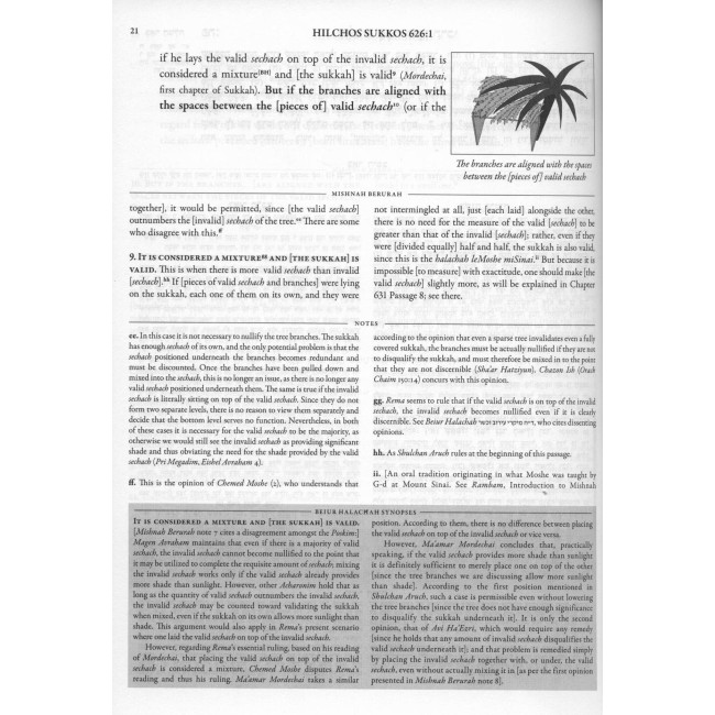 Ohr Olam Edition Mishnah Berurah - Volume 6 (f) - Hilchos Chanukkah And Megillah Simanim 670-697 - Small Size