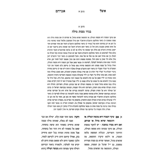 Aishel Avraham - Milah / אשל אברהם - מילה