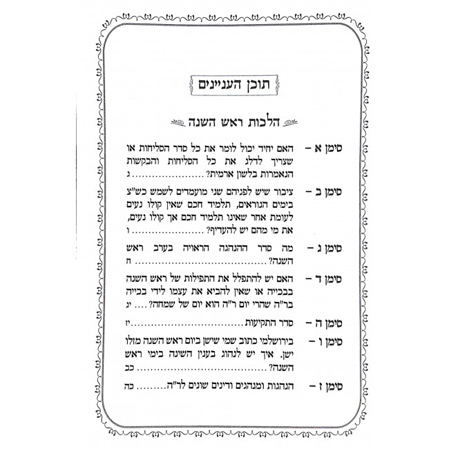 Be'er Yitzchak Hilchos Hamoadim  / באר יצחק הלכות המועדים