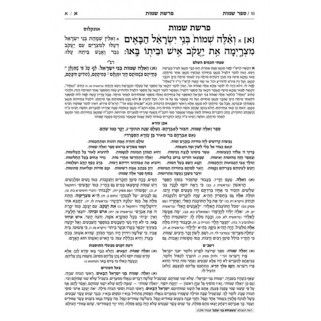 Mid Size Czuker Edition Hebrew Chumash Mikra'os Gedolos Sefer Shemos   