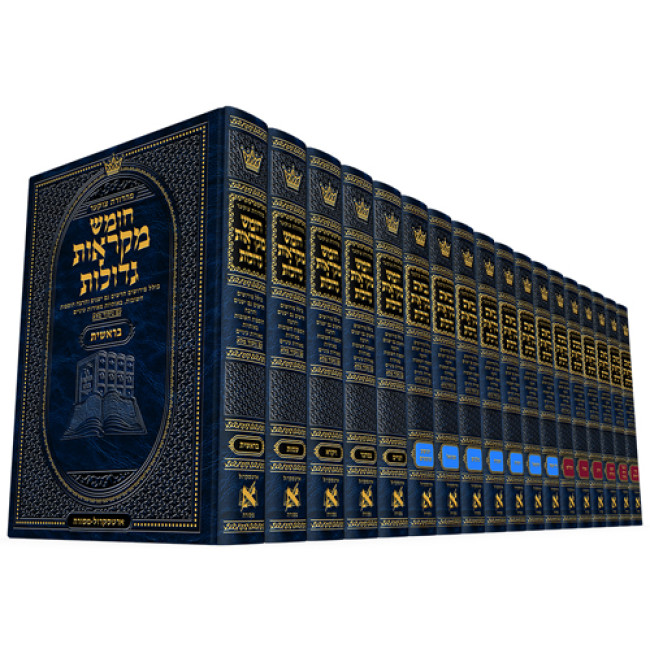 Mid Size Czuker Edition Mikra'os Gedolos Tanach Set - 18 Volumes