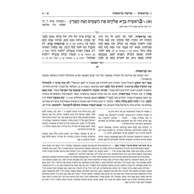 Schottenstein Hebrew Edition Rashi HaMevoar - Bereishis volume 1: Bereishis – Chayei Sarah