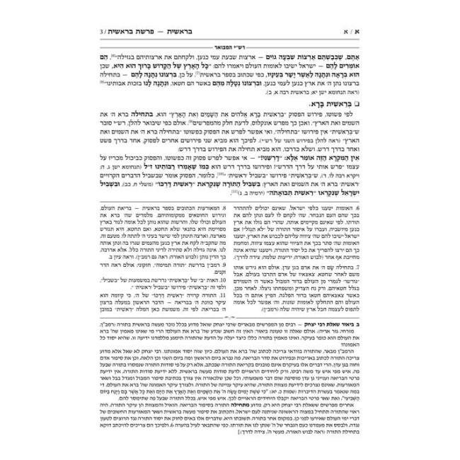 Schottenstein Hebrew Edition Rashi HaMevoar - Bereishis volume 1: Bereishis – Chayei Sarah