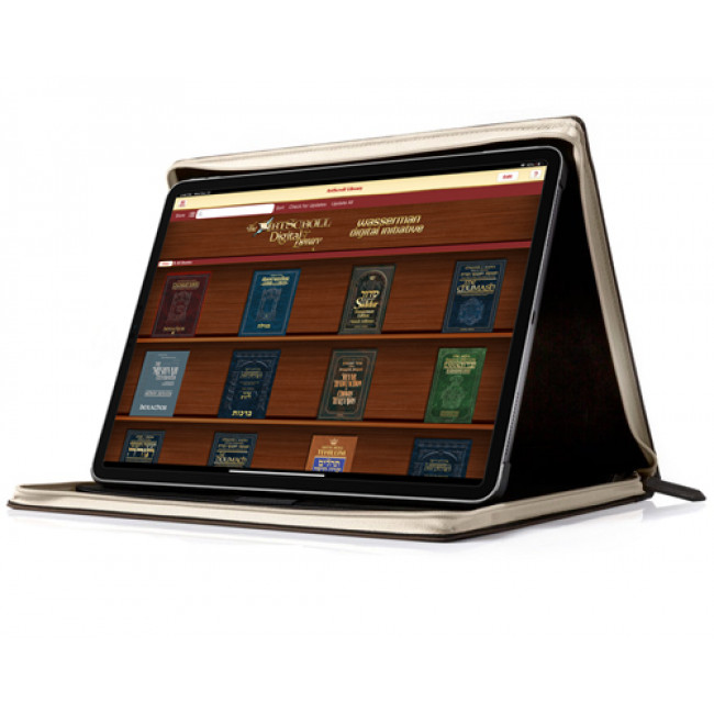 The Complete ArtScroll Digital Library loaded on a New iPad Includes a magnificent leather iPad cover [10.2" iPad]           