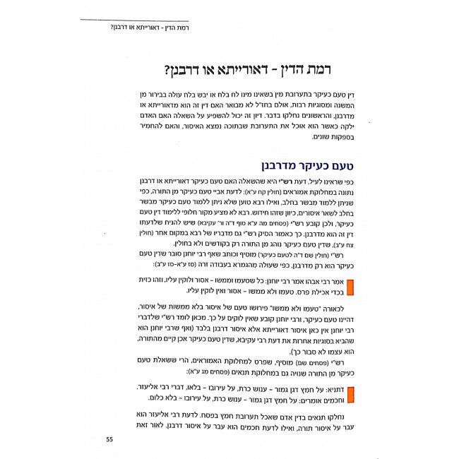 Shiurei Issur V'heter Volume 1 - Halacha M'Mikora  / שיעורי איסור והיתר חלק א' - הלכה ממקורה