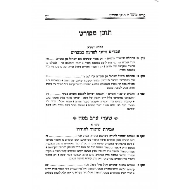 Kiryas Moed 2 Volumes   /  קרית מועד שערי עיון במצוות חג הפסח ב כרכים
