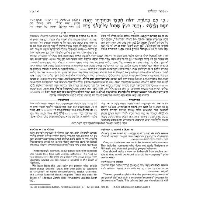 Milstein Edition Tehillim with the Teachings of the Talmud - Volume 1 (Psalms 1-72)
