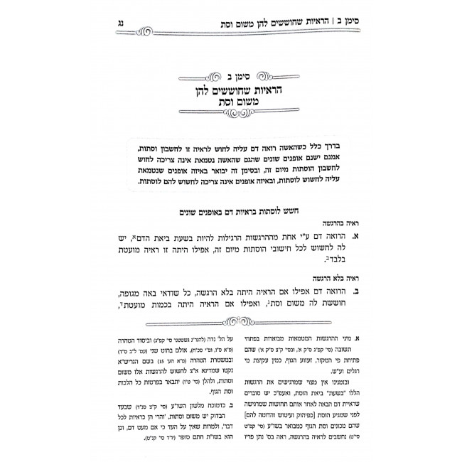 Mikvah Yisrael - Hilchos Vestos / מקוה ישראל - הלכות וסתות Mikvah Yisrael - Hilchos Vestos / מקוה ישראל - הלכות וסתות
