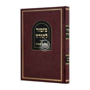 Mizmor L'Sodah Biurim V'Haaros  / מזמור לתודה ביאורים והארות