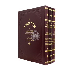 Ohr Meir Al Meseches Mikvaos 3 Volume Set  /  אור מאיר על מסכת מקואות ג כרכים