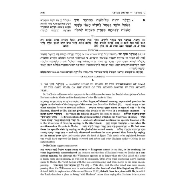 Or HaChaim Complete 10 Volume Set - Yaakov and Ilana Melohn Edition                                     