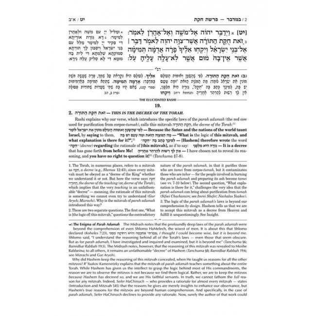 The Elucidated Rashi on Chumash - Bamidbar Volume 2: Chukas – Masei