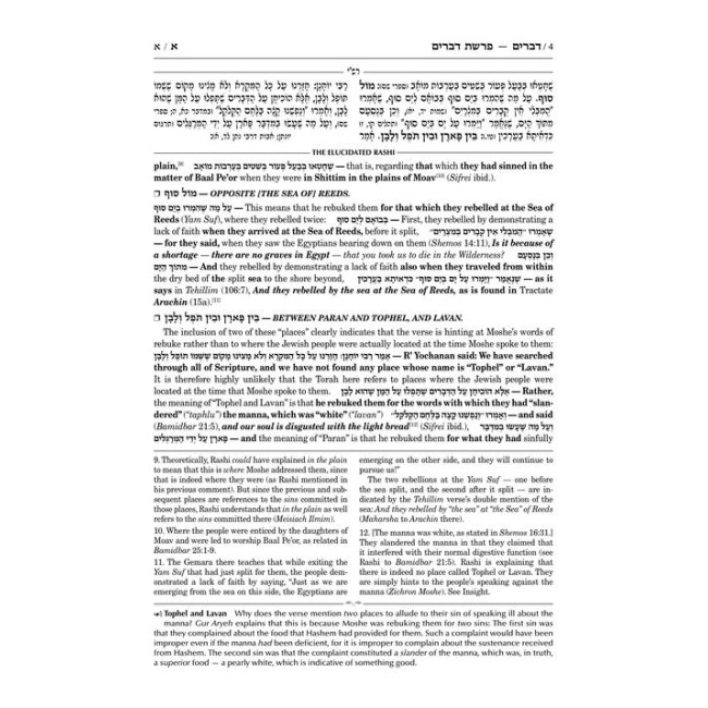 Schottenstein Edition The Elucidated Rashi on Chumash - Devarim volume 1: Devarim – Shoftim (Volume 1)