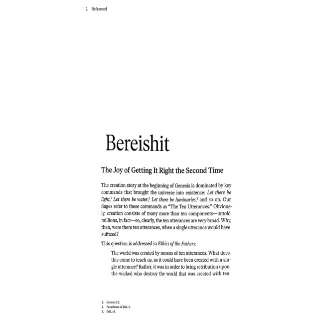 Reframed - Insights on the Parsha and Festivals by the Lubavitcher Rebbe