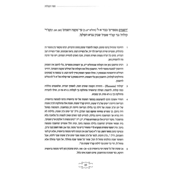 Sefer HaKolos / ספר הקולות