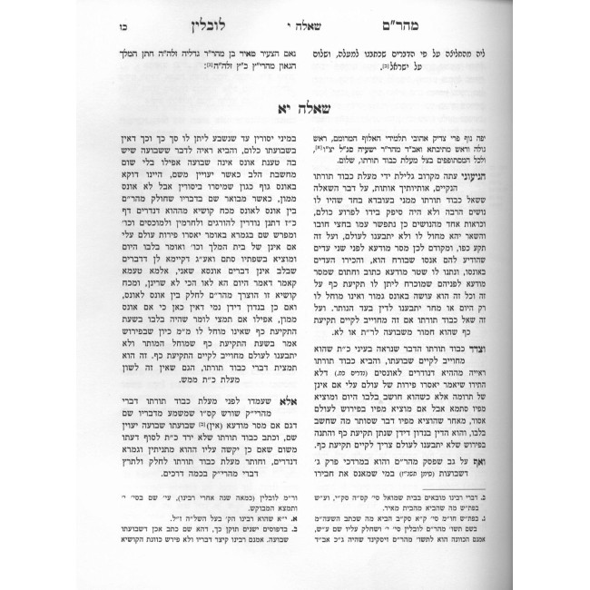 Shut Maharam Lublin / שו"ת מהר"ם לובלין