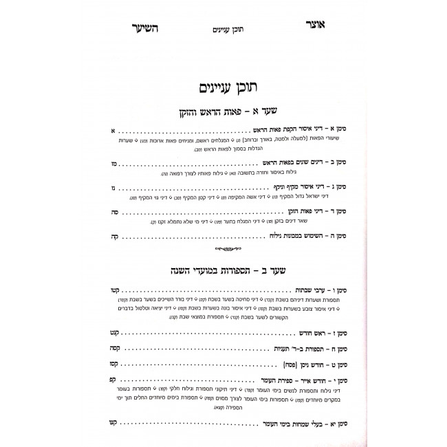 Otzar HaSeiar HaSeiar BeHalacha  /  אוצר השיער השיער בהלכה