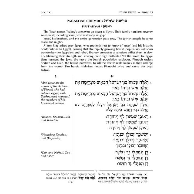 Sh'nayim Mikra V'Echad Targum - Shemos