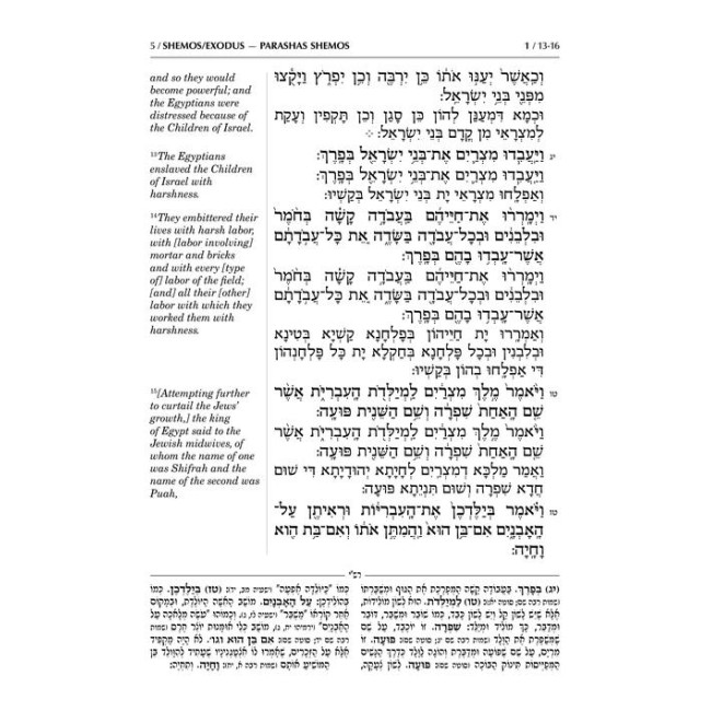 Sh'nayim Mikra V'Echad Targum - Shemos