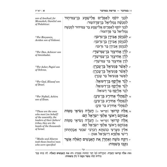 Shnayim Mikra V'Echad Targum - Bamidbar