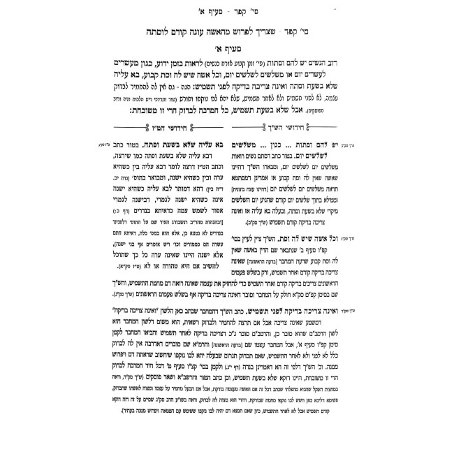 Tamtzis HaTaz V'HaShach - Hilchos Niddah / תמצית הט"ז והש"ך - הלכות נדה