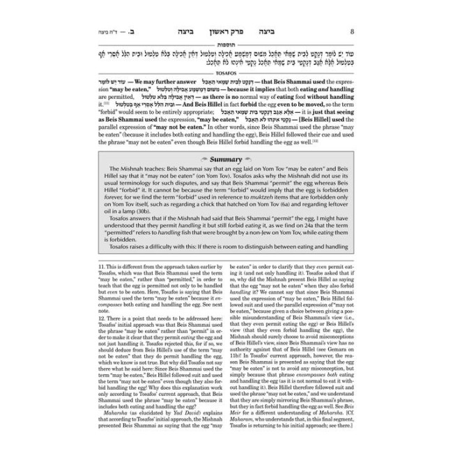 Tosafos: Tractate Beitzah Volume 1: Folios 2a-18b