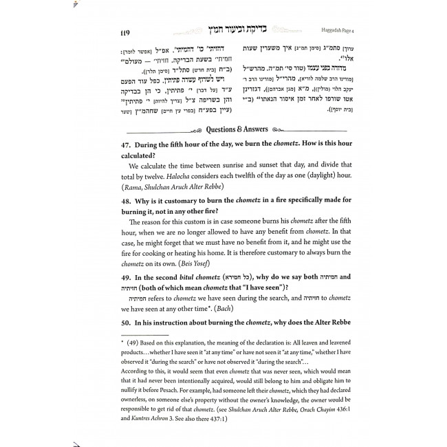 The Rebbe's Haggadah In Q & A Form For Youth