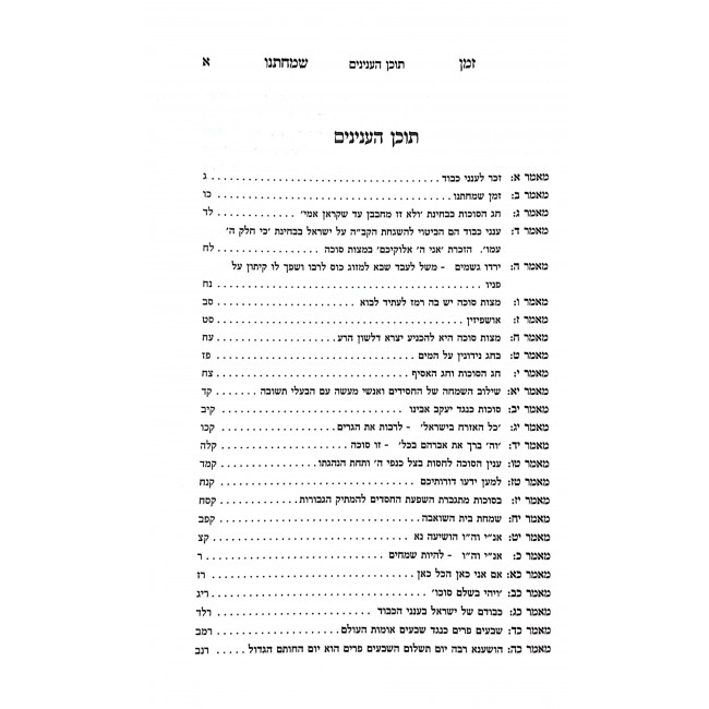 Zman Simchaseinu Sukos Shmini Atzeres  / זמן שמחתנו סוכות שמיני עצרת